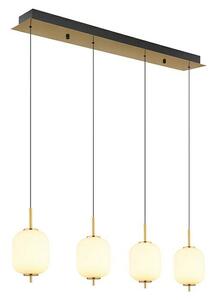 Globo Ewald Viseća LED svjetiljka (20 W, Topla bijela, Crna, Ø x V: 13,5 x 220 cm, 4 Kom.)