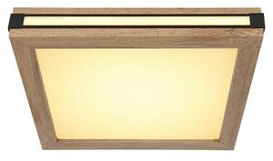 Globo LED stropna svjetiljka Carla (12 W, Topla bijela, Smeđa, D x Š x V: 30 x 30 x 7,5 cm)