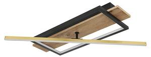 Globo LED stropna svjetiljka Beatrix (28 W, Topla bijela, Crna, D x Š x V: 605 x 200 x 90 mm)