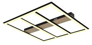 Globo LED stropna svjetiljka Froomy (48 W, D x Š x V: 60 x 60 x 5,5 cm, Smeđa, Topla bijela)