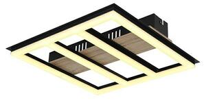 Globo LED stropna svjetiljka Froomy (18 W, D x Š x V: 30 x 30 x 5,5 cm, Smeđa, Topla bijela)