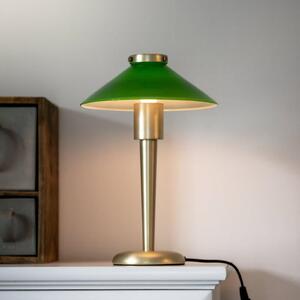 PR Home stolna lampa August, boja mesinga/zelena, 34 cm, metal, Zelena, Dnevni boravak/blagovaonica, Metal