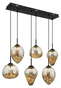 Globo Viseća LED svjetiljka Firefly (48 W, D x Š x V: 97 x 32 x 120 cm, Crna, Topla bijela)