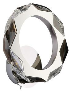 Globo Karilion Okrugla zidna LED svjetiljka (8 W, Ø x V: 24 x 25,5 cm, Srebrna, Topla bijela)