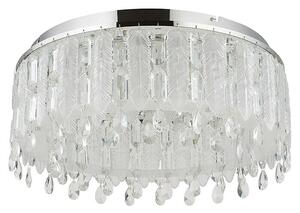Globo Klunka Okrugla stropna LED svjetiljka (58 W, Ø x V: 60 x 26,5 cm, Srebrna, Topla bijela)