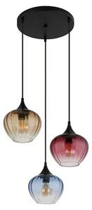 Globo LED viseća svjetiljka Sander (60 W, Ø x V: 40 x 150 cm, Raznobojno, Crna)