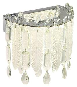 Globo Klunka Zidna LED svjetiljka (12 W, D x Š x V: 10 x 28 x 24,5 cm, Srebrna, Topla bijela)