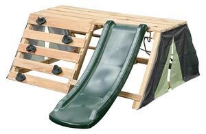 Swing King Penjalica s toboganom Charlie (114,5 x 114,5 x 59,2 cm, Drvo, Zelena)