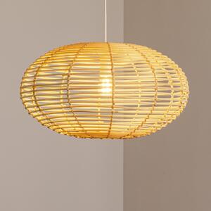 Nowodvorski Lighting Viseća svjetiljka OD RATANA, Ø 60 cm, prirodno smeđa, ratan, E27, prigušiva, Drvo, Dnevni boravak/blagovaonica, Drvo