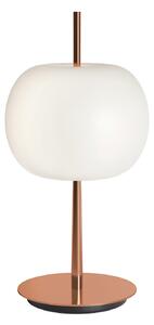 Kdln KUSHI LED stolna lampa, bakar, visina 32 cm, prigušivač, CCT, prigušiva, Bakar, Dnevni boravak/blagovaonica, Staklo