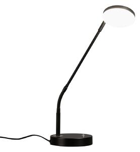FISCHER & HONSEL LED stolna lampa Sorento, pješčano crna, visina 48 cm, CCT prigušivač, prigušiva, Crno, Dnevni boravak/blagovaonica, Metal