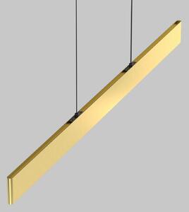 Maytoni LED viseća svjetiljka Ephoria, mesing, aluminij, duljina 116 cm, prigušiva, Zlato / mjed, Dnevni boravak/blagovaonica, Aluminij