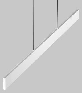Maytoni LED visilica Ephoria, bijela, aluminij, dužina 116 cm, prigušiva, Bijela, Dnevni boravak/blagovaonica, Aluminij
