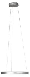 FISCHER & HONSEL Sirko LED viseća svjetiljka, Ø 50 cm, boja nikla, metal, CCT, prigušiva, Metalik, Dnevni boravak/blagovaonica, Metal