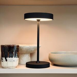 Dyberg Larsen LED stolna lampa Starlight, crna, visina 26 cm, prigušiva, Crno, Dnevni boravak/blagovaonica, Metal