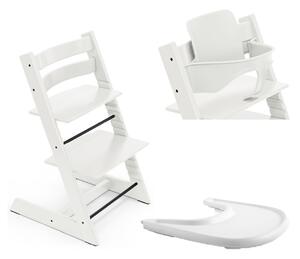 STOKKE hranilica Tripp Trapp set 3v1 set 3v1 white/white