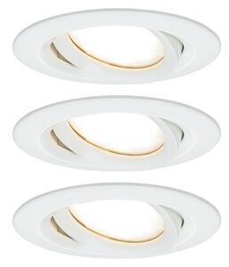 Paulmann Nova Set ugradbenih LED svjetiljki Nova Plus (6,8 W, Bijela, 3 Kom., Topla bijela, IP65)