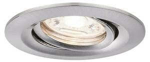 Paulmann LED ugradbena svjetiljka, okrugla Nova Mini (4 W, Brušeno željezo, Topla bijela)