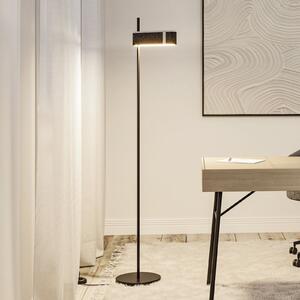Paulmann Smart LED podna lampa Jagun, antracit, filc 151 cm, prigušiva, Sivo, Dnevni boravak/blagovaonica, Tkanina / tekstil, Stanite zračeći prema dolje
