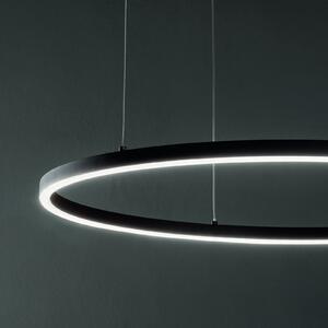 IDEAL LUX Ideal Lux LED viseća svjetiljka Oracle Slim Ø 70 cm bijela 3000 K, Bijela, Dnevni boravak/blagovaonica, Metal