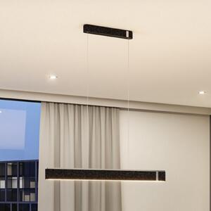 Paulmann Smart LED viseća svjetiljka Jagun, antracit, 100 cm, filc, prigušiva, Sivo, Dnevni boravak/blagovaonica, Tkanina / tekstil