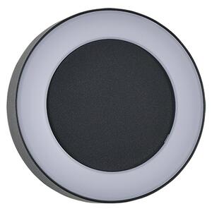 Green Tech Vanjska zidna LED svjetiljka Virginia (12 W, Crna, IP54, Ø x V: 200 x 45 mm)