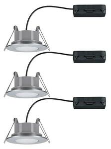 Paulmann Set ugradbenih LED svjetiljki Vali (16,5 W, Krom, 3 Kom., Topla bijela, IP65)