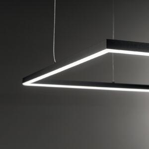 IDEAL LUX Ideal Lux LED viseća svjetiljka Oracle Slim 50 x cm crna 3000 K, Crno, Dnevni boravak/blagovaonica, Aluminij