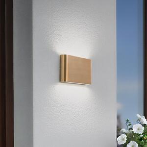 Nowodvorski Lighting LED zidna svjetiljka Semi M, aluminij, zlatna, duljina 17,5 cm, Zlato / mjed, Aluminij