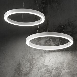 IDEAL LUX Ideal Lux LED viseća svjetiljka Oracle, Ø 50 cm, bijela, 3000 K, Bijela, Dnevni boravak/blagovaonica, Aluminij