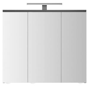 Camargue Kupaonski ormarić s LED ogledalom Aragonit (Š x V: 72,2 x 68,2 cm, Drvo, Crna)