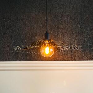 Dyberg Larsen Flora viseća lampa, mat crna, Ø 60 cm, metal, prigušiva, Crno, Dnevni boravak/blagovaonica, Metal