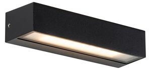 Moderna zidna svjetiljka crna uklj. LED IP65 - Steph