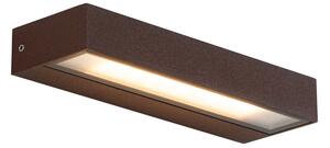 Moderna zidna svjetiljka hrđavo smeđa uklj. LED IP65 - Hannah