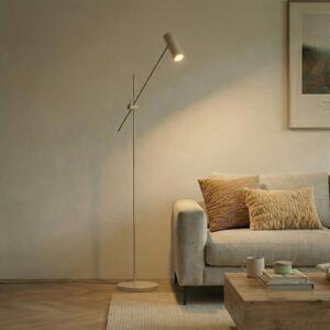 Lindby Vilo podna lampa, bež, 153 cm, GU10, podesiva, Bež, Dnevni boravak/blagovaonica, Metal