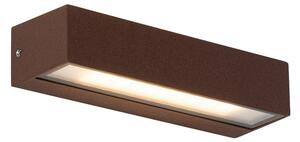 Industrijska zidna svjetiljka hrđavo smeđa uklj. LED IP65 - Steph