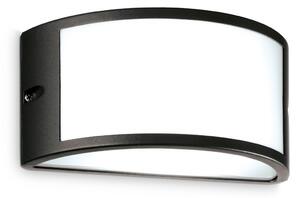 IDEAL LUX Ideal Lux vanjska zidna svjetiljka Rex 1, crna, aluminij, IP44, E27, prigušiva, Crno, Aluminij, Zidna utičnica iznad/dolje