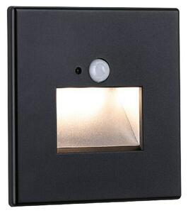 Paulmann LED zidni reflektor (2,2 W, D x Š x V: 4,2 x 8 x 8 cm, Crna, Topla bijela)