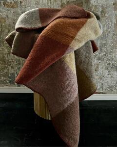 Vunena deka Block Rust 130x180