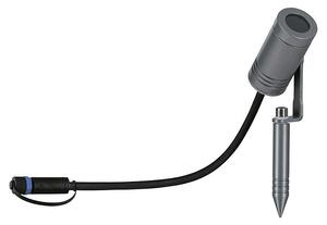 Paulmann Plug & Shine Vrtna LED spot svjetiljka Radix (7 W, IP65, Topla bijela, Siva)