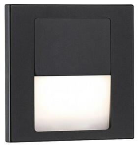 Paulmann Zidna LED svjetiljka Tsaro Follower (1 W, D x Š x V: 3,6 x 8 x 8 cm, Crna mat, Topla bijela)
