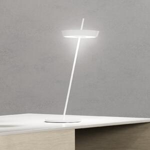Sigor Mahina LED stolna lampa na baterije, bijela, visina 36 cm, metalna, CCT, prigušiva, Bijela, Dnevni boravak/blagovaonica, Aluminij