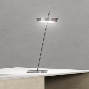 Sigor LED stolna lampa na baterije Mahina kromirana visina 36 cm metal CCT, prigušiva, Metalik, Dnevni boravak/blagovaonica, Aluminij