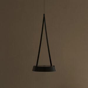 Sigor Mahina LED viseća svjetiljka na baterije, crna, Ø 17 cm, metalna, CCT, prigušiva, Crno, Dnevni boravak/blagovaonica, Aluminij