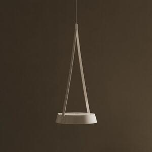 Sigor Mahina LED viseća svjetiljka na baterije, bijela, Ø 17 cm, metalna, CCT, prigušiva, Bijela, Dnevni boravak/blagovaonica, Aluminij