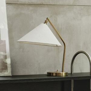 GUBI stolna lampa Gräshoppa, bijela, metal/tekstil, E14, Bijela, Dnevni boravak/blagovaonica, Tkanina / tekstil