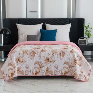 Prekrivač za krevet ROSABELLA krem / ružičasti Dimenzije: 170 x 210 cm