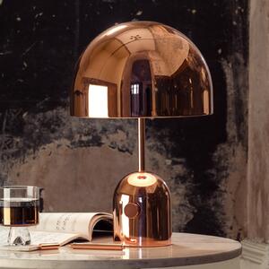 Tom Dixon LED stolna lampa Bell, bakrena, 43 cm, prigušljiva, prigušiva, Bakar, Dnevni boravak/blagovaonica, Metal