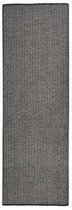 VidaXL Vanjski tepih ravnog tkanja 80 x 250 cm sivi