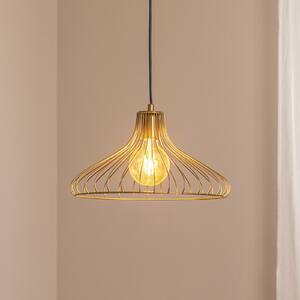 Opviq Depay viseća svjetiljka, zlatna, 1 žarulja, metalna, Ø 36 cm, E27, prigušiva, Zlato / mjed, Dnevni boravak/blagovaonica, Metal